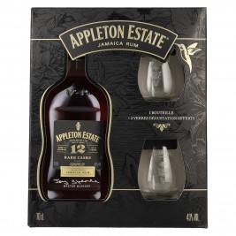 Appleton Estate 12 Years Old Rare Casks Jamaica Rum 43% Vol. 0,7l dovanų dėžutėje su dviem stiklinėmis