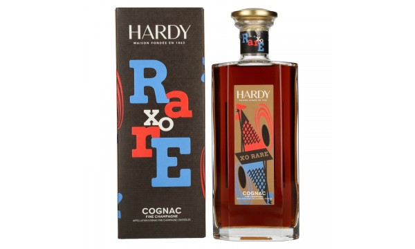 Hardy XO RARE Fine Champagne Cognac 40% Vol. 0,7l dovanų dėžutėje