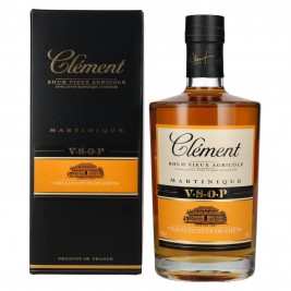 Clément Rhum Vieux Agricole V.S.O.P. VIEILLI EN FÛTS DE CHÊNE 40% Vol. 0,7l dovanų dėžutėje