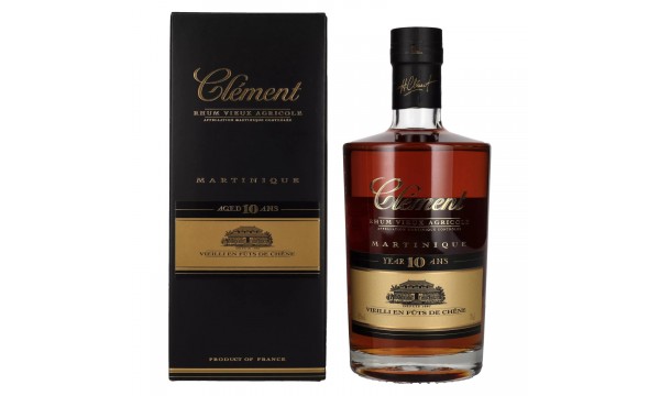 Clément Rhum Vieux Agricole 10 Ans 42% Vol. 0,7l dovanų dėžutėje Clément Rhum Vieux Agricole 10 Ans 42% Vol. 0,7l dovanų dėžutėje