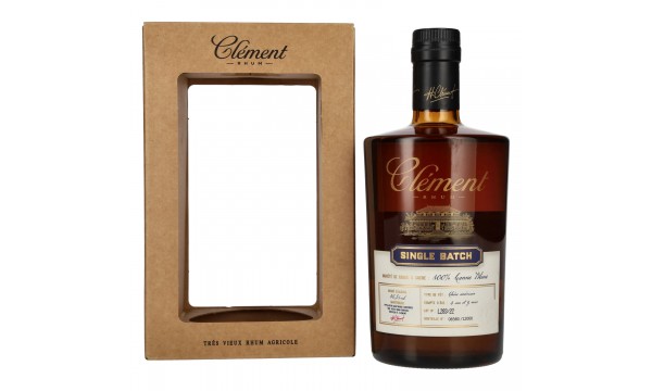 Clément Trés Vieux Rhum Agricole SINGLE BATCH 100% Canne Bleue 46,5% Vol. 0,5l dovanų dėžutėje