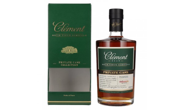 Clément Rhum Vieux Agricole PRIVATE CASK Pedro Ximénez by delicando 60,8% Vol. 0,7l dovanų dėžutėje
