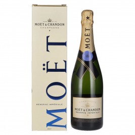 Moët & Chandon Champagne RÉSERVE IMPÉRIALE Brut 12% Vol. 0,75l dovanų dėžutėje, briutas