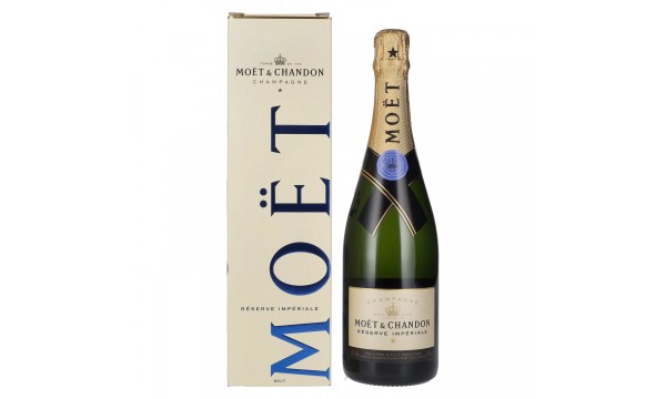 Moët & Chandon Champagne RÉSERVE IMPÉRIALE Brut 12% Vol. 0,75l dovanų dėžutėje, briutas Moët & Chandon Champagne RÉSERVE IMPÉRIALE Brut 12% Vol. 0,75l dovanų dėžutėje, briutas
