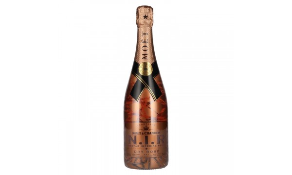 Moët & Chandon Champagne N.I.R. Dry Rosé Sec Luminous Edition 12% Vol. 0,75l, sausas