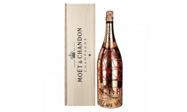 Moët & Chandon N.I.R. Nectar Imperial Rosé Dry Luminous Edition 12% Vol. 3l medinėje dėžėje, sausas Moët & Chandon N.I.R. Nectar Imperial Rosé Dry Luminous Edition 12% Vol. 3l medinėje dėžėje, sausas