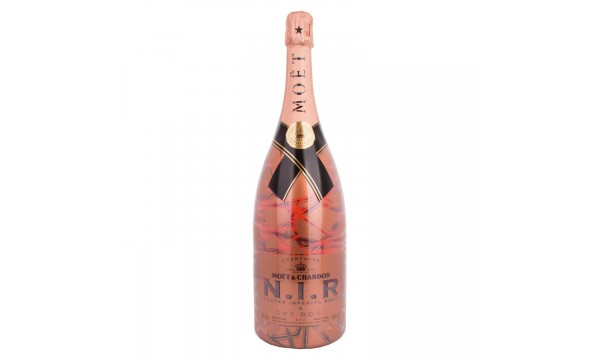 Moët & Chandon N.I.R. Nectar Imperial Rosé Dry Luminous Edition 12% Vol. 3l medinėje dėžutėje, briutas