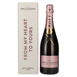 Moët & Chandon Champagne ROSÉ IMPÉRIAL Brut Say Yes To Love 12% Vol. 0,75l dovanų dėžutėje, briutas