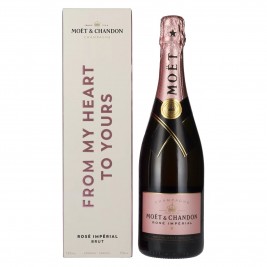 Moët & Chandon Champagne ROSÉ IMPÉRIAL Brut Love 12% Vol. 0,75l dovanų dėžutėje, briutas