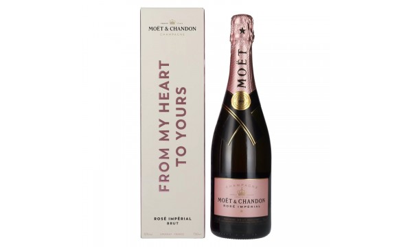 Moët & Chandon Champagne ROSÉ IMPÉRIAL Brut Love 12% Vol. 0,75l dovanų dėžutėje, briutas Moët & Chandon Champagne ROSÉ IMPÉRIAL Brut Love 12% Vol. 0,75l dovanų dėžutėje, briutas