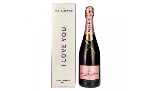 Moët & Chandon Champagne ROSÉ IMPÉRIAL I Love You Edition 12% Vol. 0,75l dovanų dėžutėje, briutas Moët & Chandon Champagne ROSÉ IMPÉRIAL I Love You Edition 12% Vol. 0,75l dovanų dėžutėje, briutas