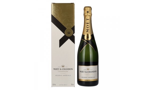 Moët & Chandon Champagne RÉSERVE IMPÉRIALE Brut 12,5% Vol. 0,75l dovanų dėžutėje, briutas Moët & Chandon Champagne RÉSERVE IMPÉRIALE Brut 12,5% Vol. 0,75l dovanų dėžutėje, briutas