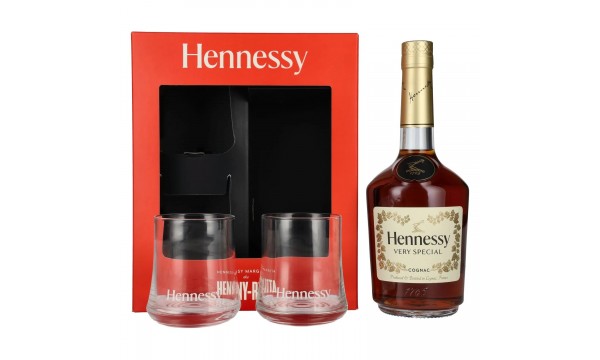 Hennessy Very Special Cognac 40% Vol. 0,7l dovanų dėžutėje su 2 taurelėmis Hennessy Very Special Cognac 40% Vol. 0,7l dovanų dėžutėje su 2 taurelėmis