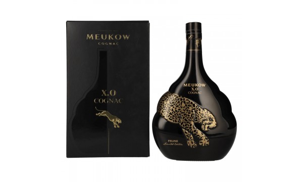 Meukow X.O. Cognac Gold FELINE Limited Edition 40% Vol. 0,7l dovanų dėžutėje