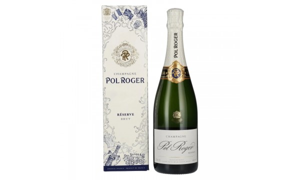Pol Roger Champagne Réserve Brut 12,5% Vol. 0,75l dovanų dėžutėje Pol Roger Champagne Réserve Brut 12,5% Vol. 0,75l dovanų dėžutėje