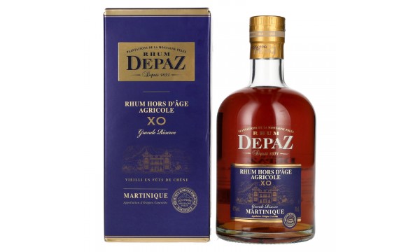 Depaz Rhum Hors D'Âge Agricole XO Grande Réserve GB 45% Vol. 0,7l dovanų dėžutėje