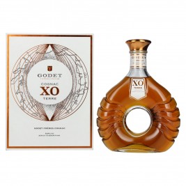 Godet Cognac XO TERRE 40% Vol. 0,7l dovanų dėžutėje