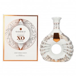 Godet Cognac XO TERRE 40% Vol. 0,7l dovanų dėžutėje