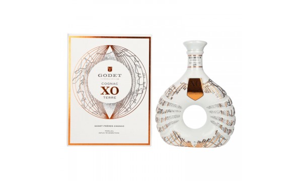 Godet Cognac XO TERRE 40% Vol. 0,7l dovanų dėžutėje
