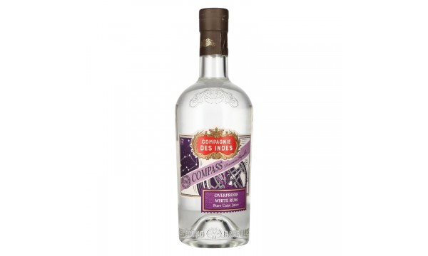 Compagnie des Indes COMPASS Dominican Republic Overproof White Rum 51,2% Vol. 0,7l Compagnie des Indes COMPASS Dominican Republic Overproof White Rum 51,2% Vol. 0,7l