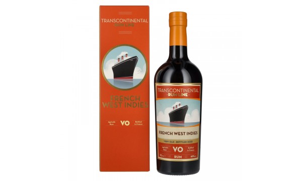 Transcontinental Rum Line FRENCH WEST INDIES VO Rum 2022 46% Vol. 0,7l dovanų dėžutėje
