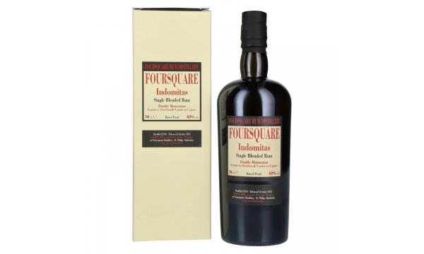 Foursquare 15 Years Old INDOMITAS Single Blended Rum 62% Vol. 0,7l dovanų dėžutėje