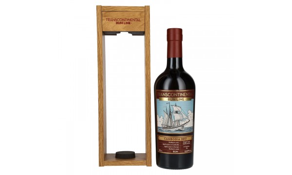 Transcontinental Rum Line CAMBODIA Single Cask Rum 2017 53,9% Vol. 0,7l medinėje dėžutėje