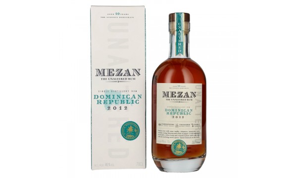 Mezan The Unaltered Rum Dominican Republic 2012 46% Vol. 0,7l dovanų dėžutėje