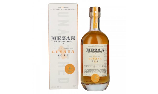 Mezan The Unaltered Rum Guyana 2011 46% Vol. 0,7l dovanų dėžutėje