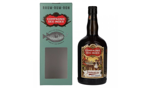 Compagnie des Indes Jamaica Rum Navy Strength 5 Years Old 57% Vol. 0,7l dovanų dėžutėje