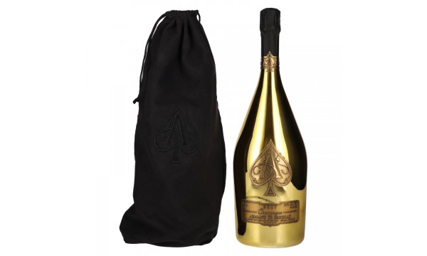 Armand de Brignac Champagne Brut Gold 12,5% Vol. 1,5l velveto maišelyje, briutas