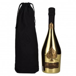Armand de Brignac Šampanas Brut Gold 12,5% Vol. 0,75l velveto maišelyje , sausas