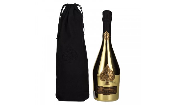 Armand de Brignac Šampanas Brut Gold 12,5% Vol. 0,75l velveto maišelyje , sausas