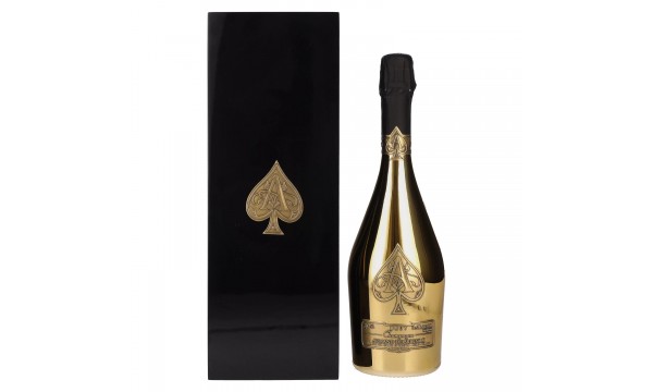 Armand de Brignac Champagne Brut Gold 12,5% Vol. 0,75l medinėje dėžėje, briutas