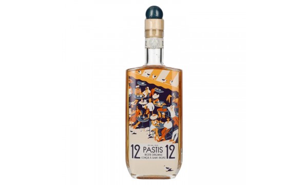 Pastis 12/12 Recette Originale Conçue à Saint-Tropez 45% Vol. 0,7l