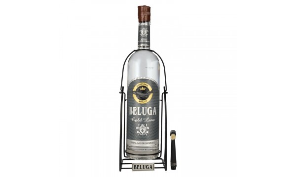 Beluga Gold Line Vodka Montenegro 40% Vol. 3l dovanų dėžutėje su supamu laikikliu ir šepetėliu Beluga Gold Line Vodka Montenegro 40% Vol. 3l dovanų dėžutėje su supamu laikikliu ir šepetėliu