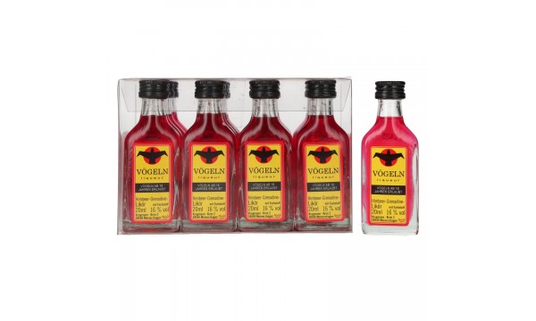 Vögeln Himbeere-Grenadine Likör 16% Vol. 20x0,02l