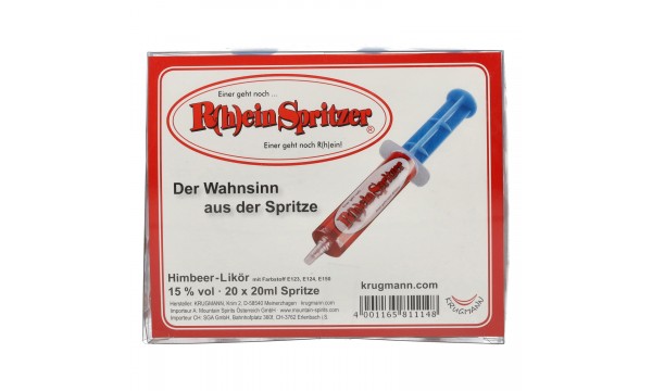 Krugmann R(h)einspritzer Himbeerlikör 15% Vol.0.02L 1vnt Krugmann R(h)einspritzer Himbeerlikör 15% Vol.0.02L 1vnt