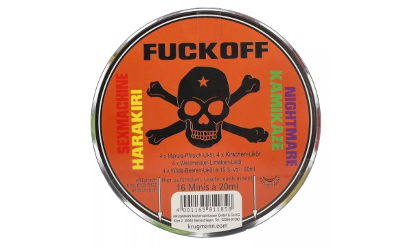 FUCKOFF Likör Mix 15% Vol. 16x0,02l PET