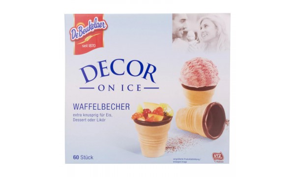 De Beukelaer DECOR ON ICE Waffelbecher 60 Stück