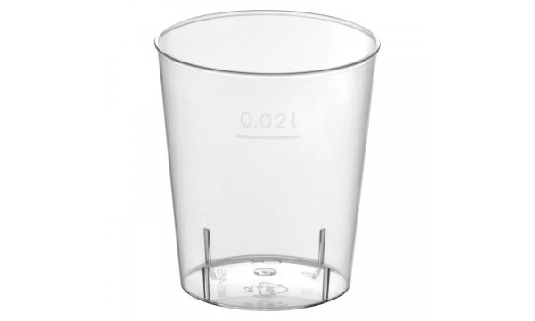 Becher Stamperl GLASKLAR 2 cl 40 Stk.