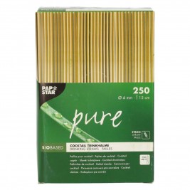 Bio-Strohhalme aus Stroh 15 cm 250 Stück