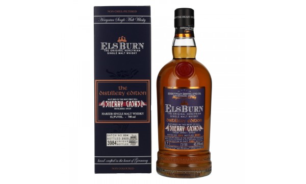 Elsburn THE DISTILLERY EDITION Sherry Casks Batch 004 45,9% Vol. 0,7l dovanų dėžutėje