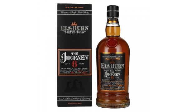 Elsburn 6 Years Old THE JOURNEY Single Malt Batch No. 001 2025 46% Vol. 0,7l dovanų dėžutėje