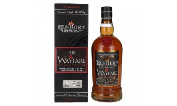 Elsburn WAYFARE The Cask Strength Batch No. 003 2023 58,2% Vol. 0,7l dovanų dėžutėje
