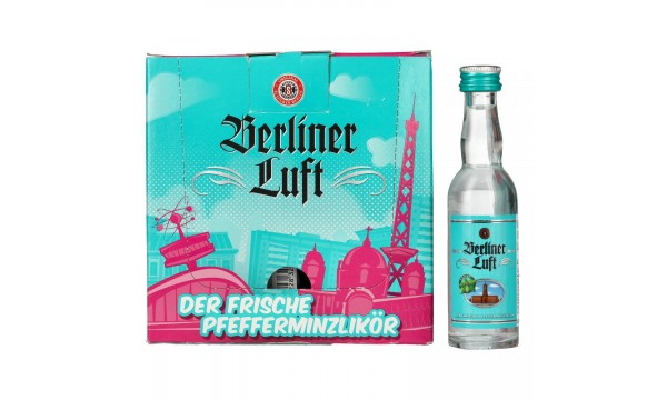 Berliner Luft DER FRISCHE Pfefferminzlikör 18% Vol. 24x0,04l
