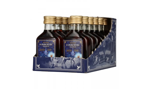 St. Hubertus Tropfen Kräuterlikör 30% Vol. 12x0,1l St. Hubertus Tropfen Kräuterlikör 30% Vol. 12x0,1l