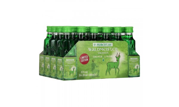 St. Hubertus WALDMEISTER Tropfen Grüner-Likör Limited Edition 15% Vol. 0,02l St. Hubertus WALDMEISTER Tropfen Grüner-Likör Limited Edition 15% Vol. 0,02l