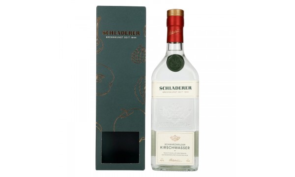 Schladerer Schwarzwälder Kirschwasser 42% Vol. 0,7l dovanų dėžutėje Schladerer Schwarzwälder Kirschwasser 42% Vol. 0,7l dovanų dėžutėje
