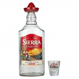 Sierra Tequila Blanco 38% Vol. 0,7l su stikline
